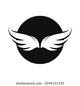 Wings symbol logo template design with creative element concept