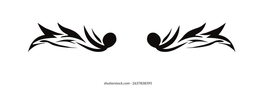 wings tattoo design vector eps 10.eps