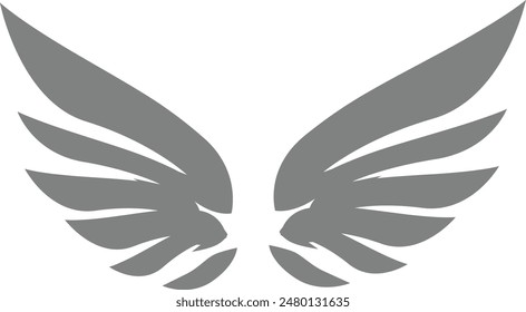 wings tattoo vector design eps 10