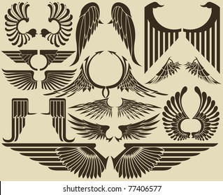 Wings tribal set