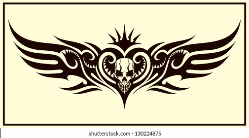 Wings Tribal Tattoo