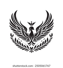 wings vector, art, silhouette black and white design template logo 