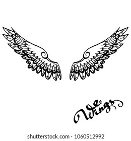 Wings Vector Birds Stock Vector (Royalty Free) 1060512992 | Shutterstock