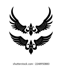 Wings vector design for logo