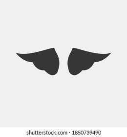 wings vector icon angel flying 