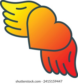 Icono vector Wings. Se puede usar para imprimir, móviles y aplicaciones web.