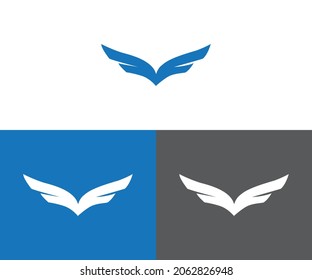 Wings vector icons set.  wing bird illustration