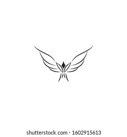 wings vector illustration design icon logo template