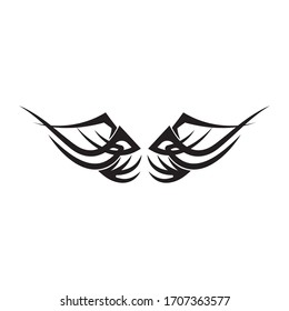 Design-Logo-Vorlage für Flügel-Vektorillustration