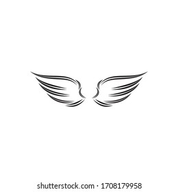 wings vector illustration design icon logo template