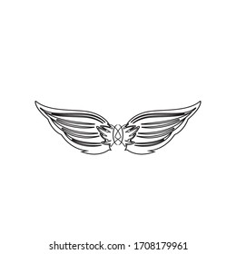 iconos de diseño de ilustración de vector alas plantilla de logotipo