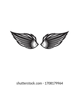 wings vector illustration design icon logo template