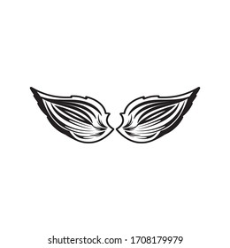 iconos de diseño de ilustración de vector alas plantilla de logotipo