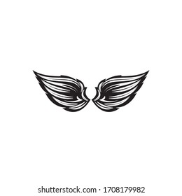 iconos de diseño de ilustración de vector alas plantilla de logotipo
