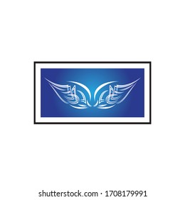 wings vector illustration design icon logo template