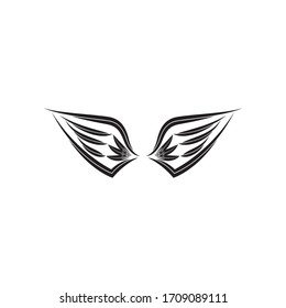 wings vector illustration design icon logo template