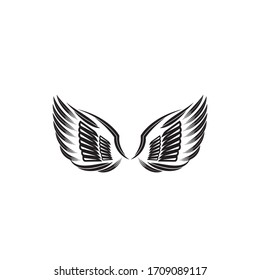 wings vector illustration design icon logo template