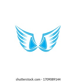 wings vector illustration design icon logo template