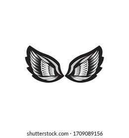 wings vector illustration design icon logo template