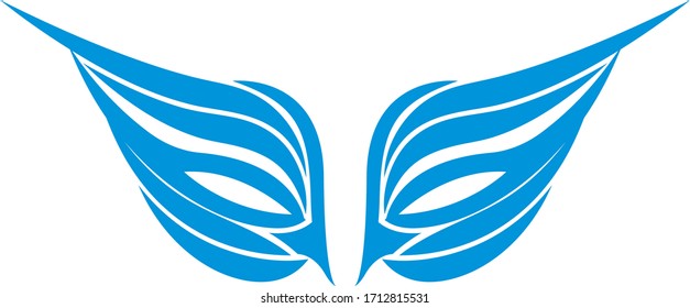 Design-Logo-Vorlage für Flügel-Vektorillustration