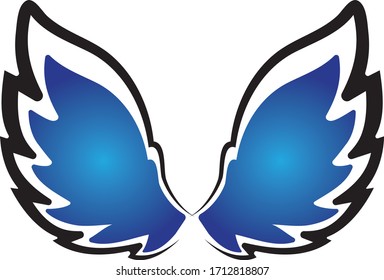 iconos de diseño de ilustración de vector alas plantilla de logotipo