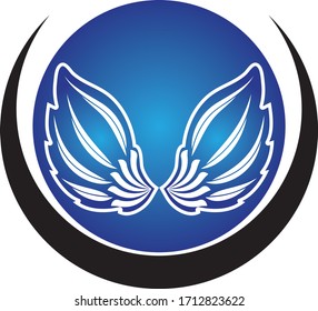 wings vector illustration design icon logo template