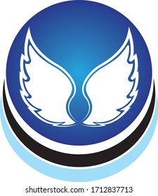 wings vector illustration design icon logo template