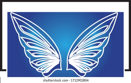 iconos de diseño de ilustración de vector alas plantilla de logotipo