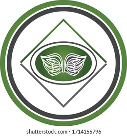 wings vector illustration design icon logo template