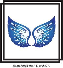 wings vector illustration design icon logo template