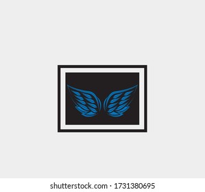 wings vector illustration design icon logo template