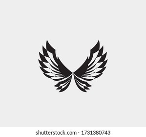 wings vector illustration design icon logo template