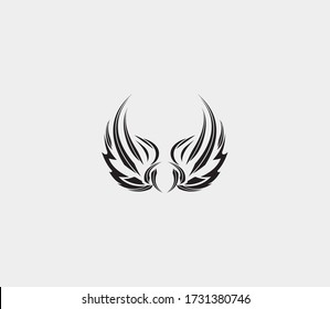 wings vector illustration design icon logo template