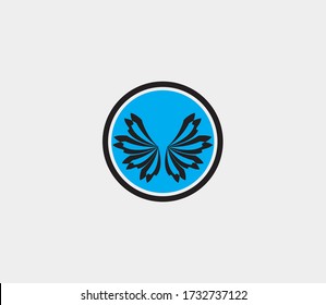 wings vector illustration design icon logo template