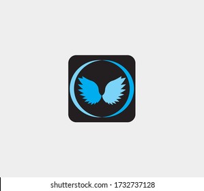 wings vector illustration design icon logo template