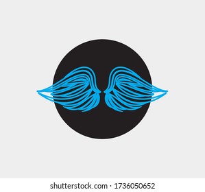 wings vector illustration design icon logo template