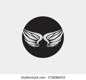 wings vector illustration design icon logo template