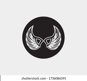 wings vector illustration design icon logo template