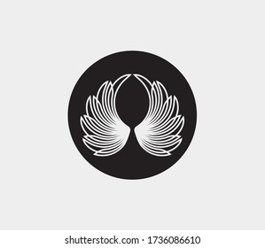 wings vector illustration design icon logo template