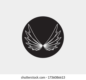 wings vector illustration design icon logo template