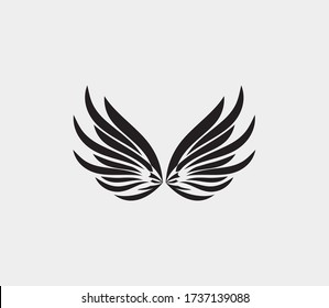 wings vector illustration design icon logo template