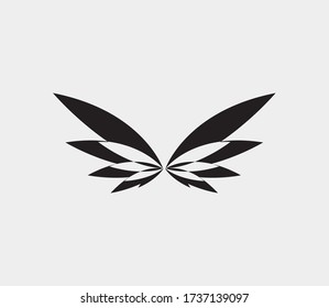 wings vector illustration design icon logo template