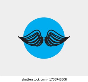 wings vector illustration design icon logo template