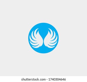 wings vector illustration design icon logo template
