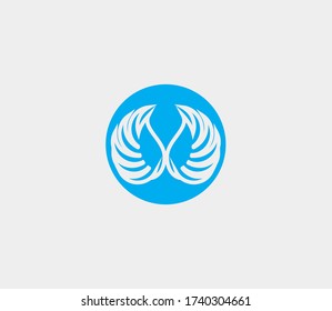 wings vector illustration design icon logo template