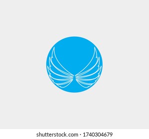 wings vector illustration design icon logo template