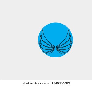 wings vector illustration design icon logo template