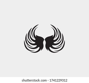 wings vector illustration design icon logo template