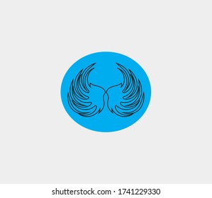 wings vector illustration design icon logo template