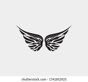 wings vector illustration design icon logo template